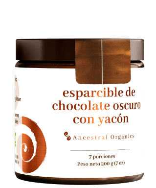 Esparcible de chocolate oscuro con yacón